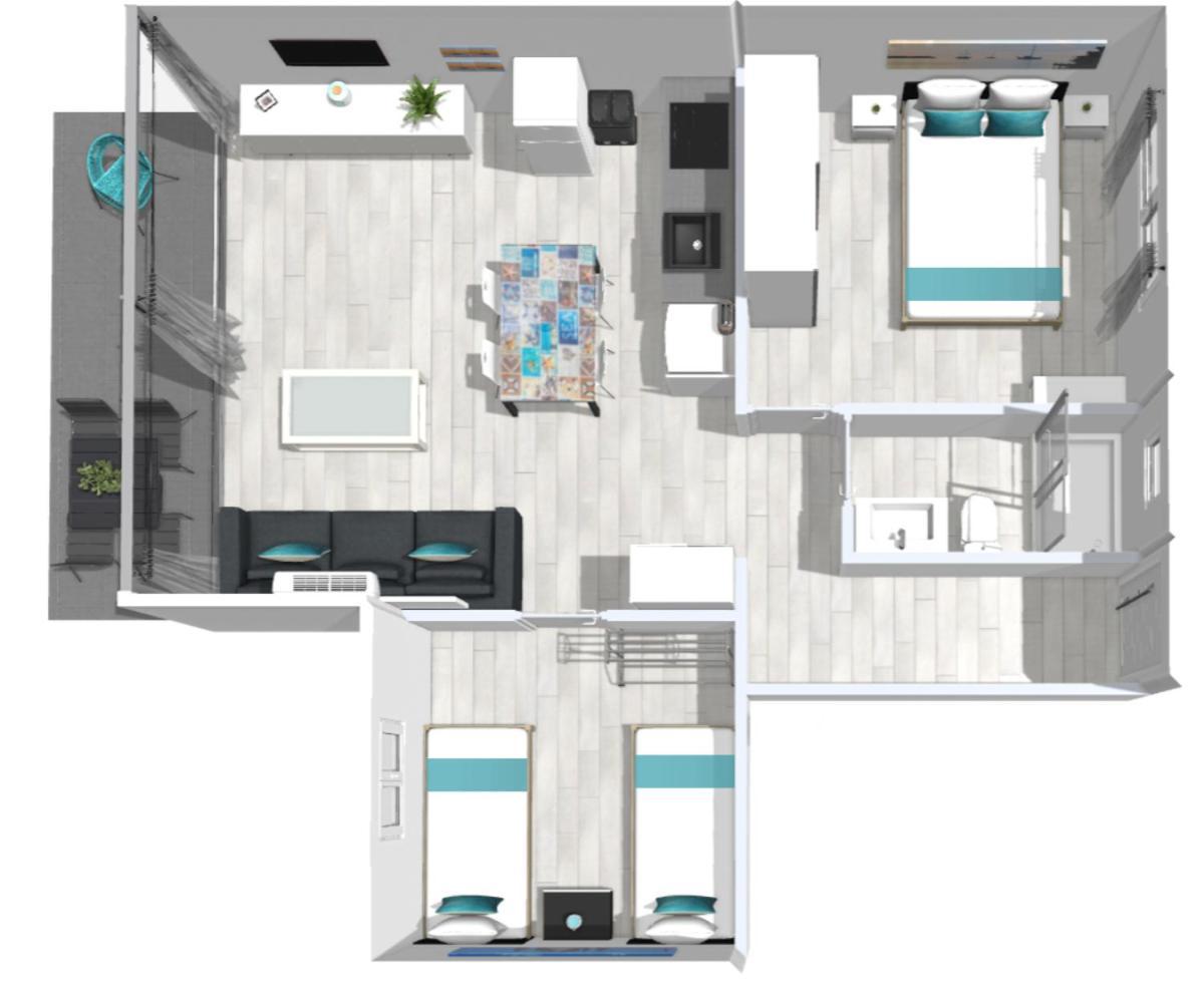 Roses Apartments Ocean 2 Habitaciones Vista Mar Lateral Экстерьер фото